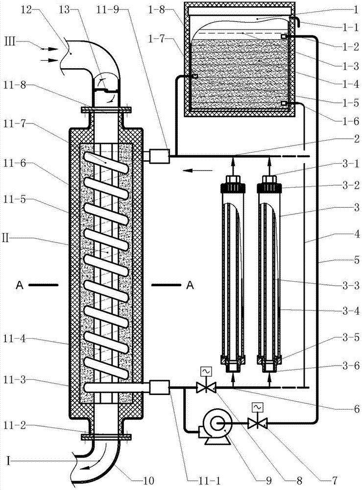 Temperature-difference regulating system for agricultural greenhouse