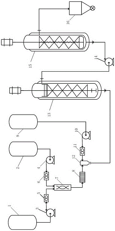 Device for continuously preparing high-purity meta-position aramid fiber resin solution