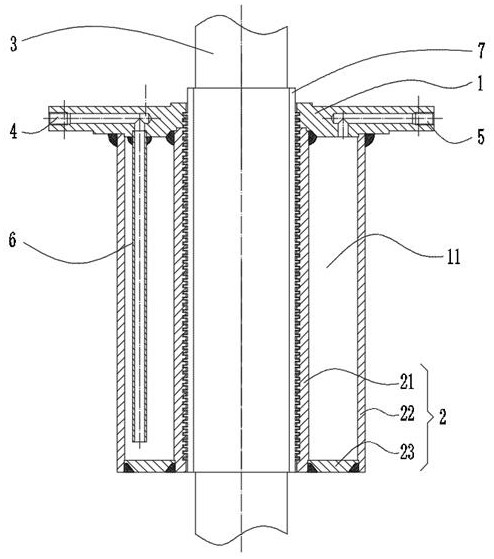 High-temperature pump cooling structure