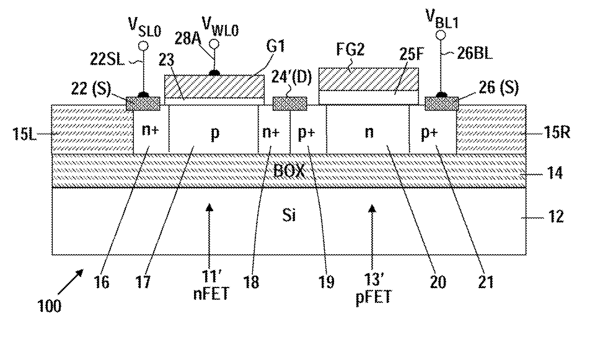 CMOS eprom and eeprom devices and programmable CMOS inverters