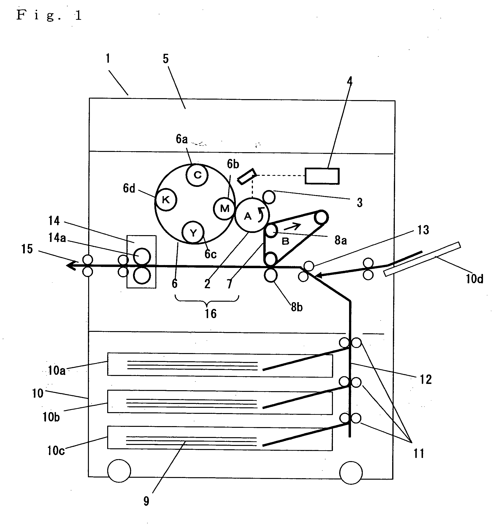 Full-color image forming apparatus