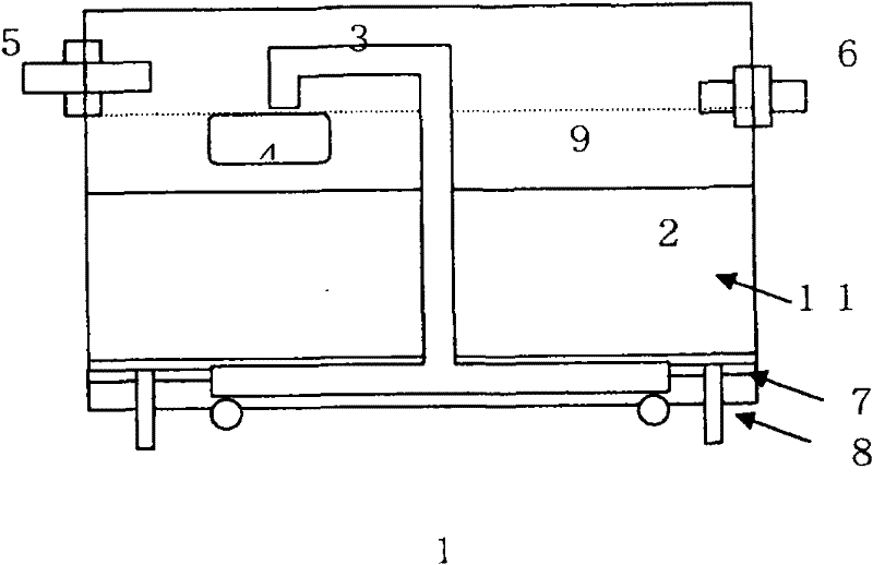 Nitrate nitrogen removal method and device for said method