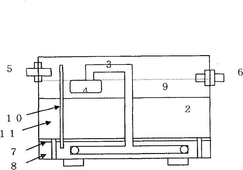 Nitrate nitrogen removal method and device for said method