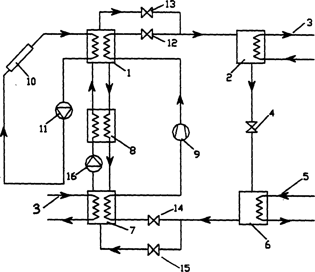 Combined solar refrigerating equipment