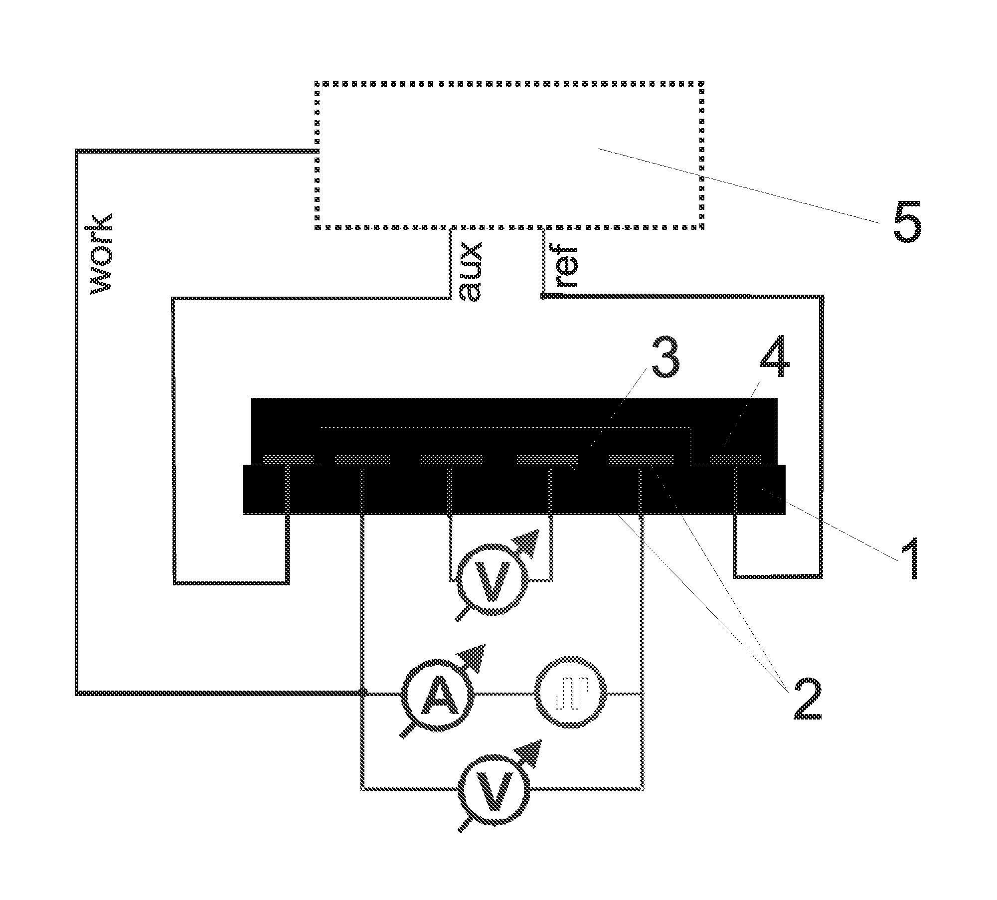 Multi-electrode chemiresistor