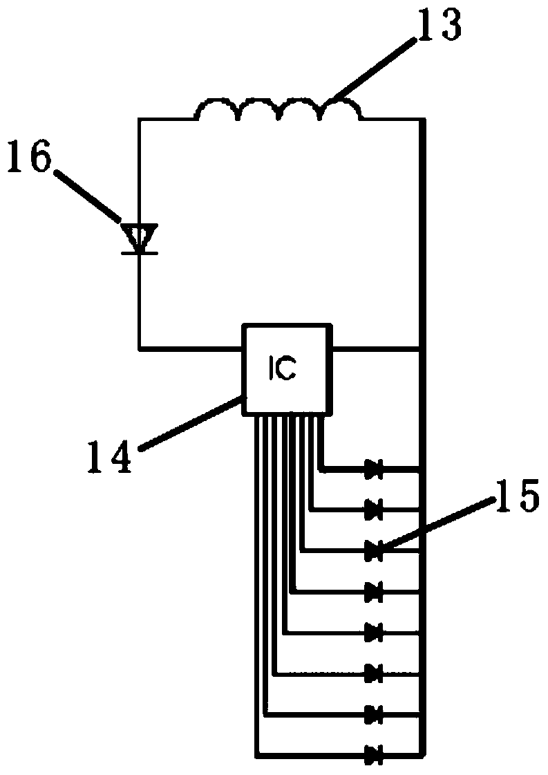 Passive LED flash transaction card, preparation method and transaction display method