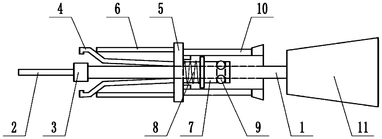 Minimally invasive centrally-mounted hollow screw extractor