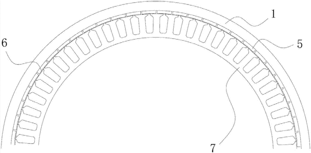 Permanent magnetic synchronous wheel hub motor and electric vehicle