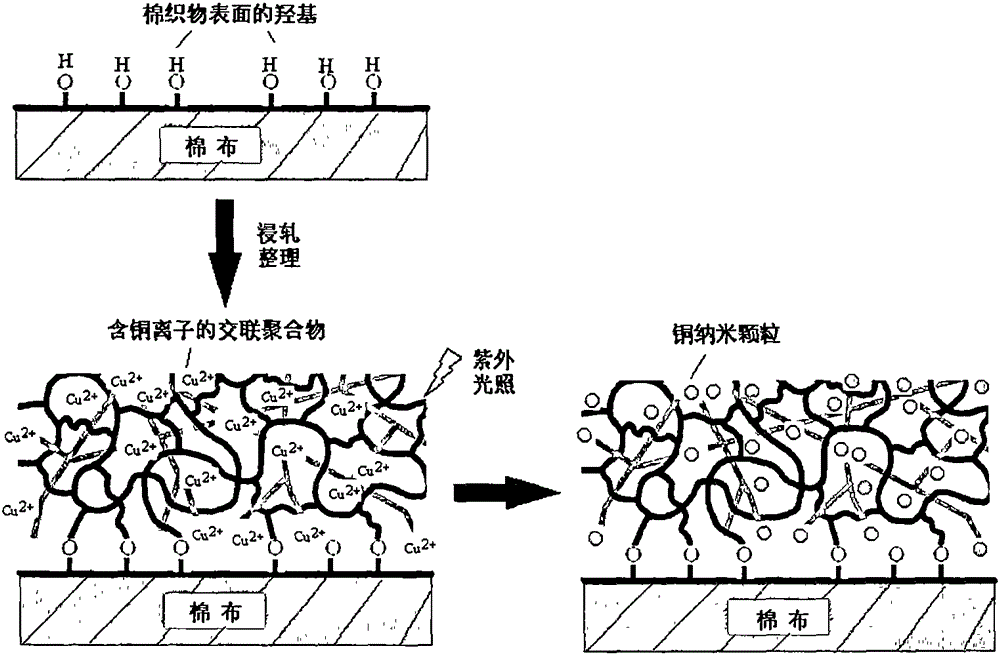 Production method of conductive pure-cotton fabric