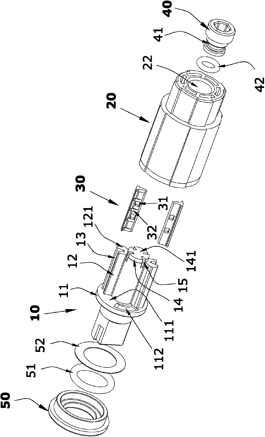 Rotary buffer with adjustable damping magnitude