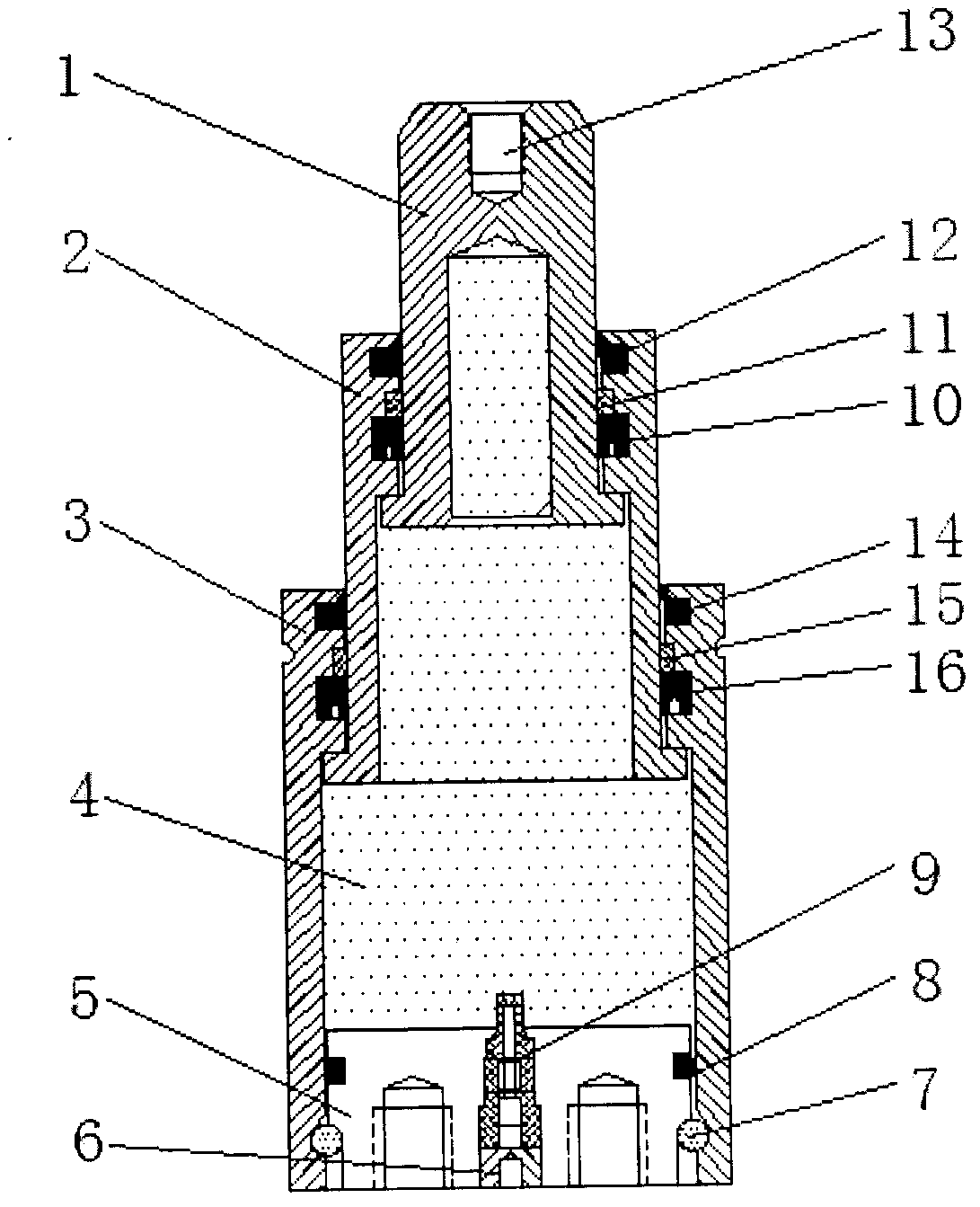 Two-piston-rod or multiple-piston-rod type nitrogen spring