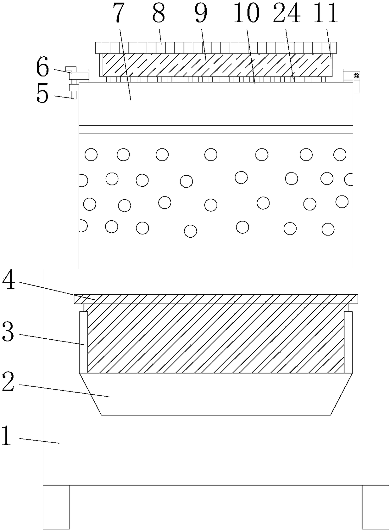 Poultry feather removal machine convenient for feather removal rod replacement