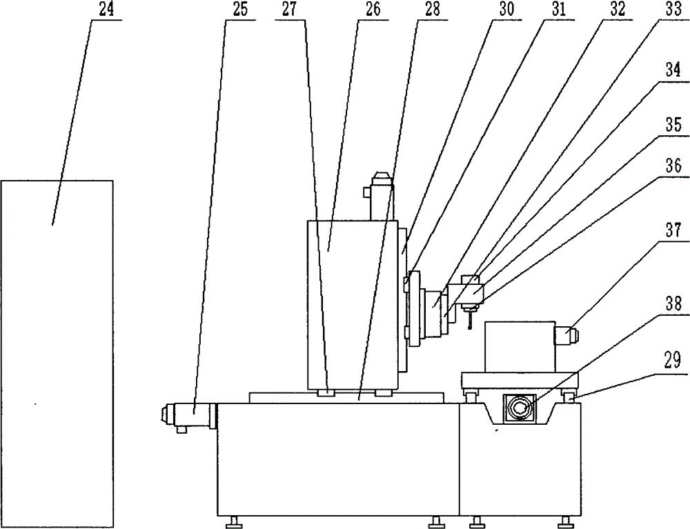 Laser cladding and self-adaptive milling integrated combined numerical-control machine tool for repairing blade