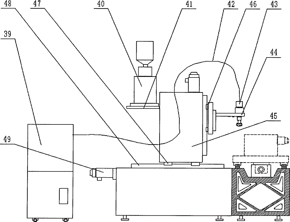 Laser cladding and self-adaptive milling integrated combined numerical-control machine tool for repairing blade