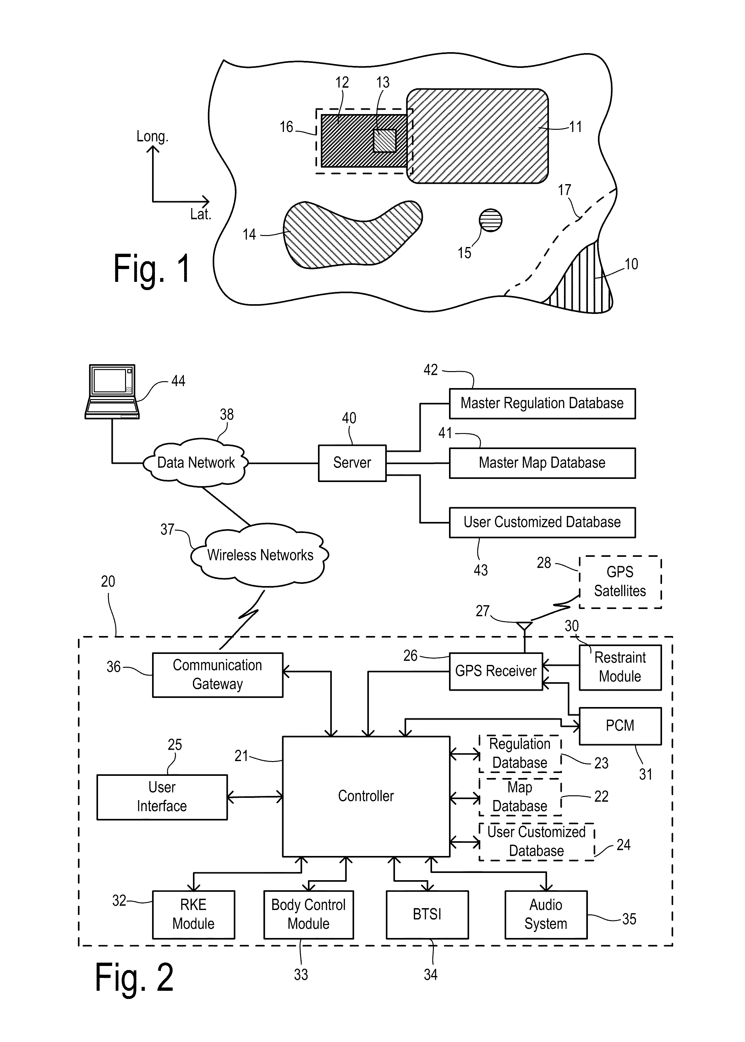 Jurisdiction-aware function control and configuration for motor vehicles