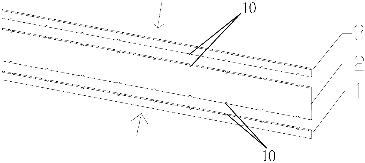 Improved hidden beam type connection full-prefabricated slab structure and manufacturing and assembling method