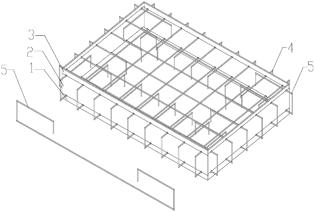 Improved hidden beam type connection full-prefabricated slab structure and manufacturing and assembling method