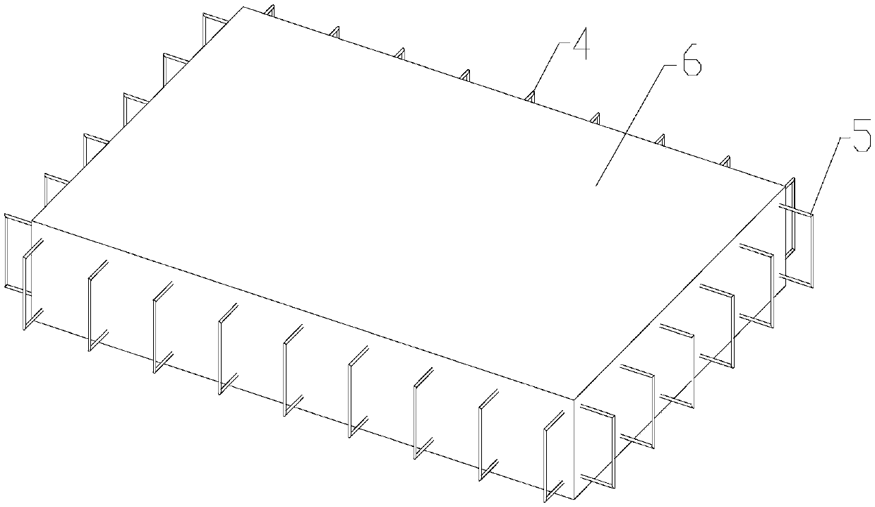 Improved hidden beam type connection full-prefabricated slab structure and manufacturing and assembling method