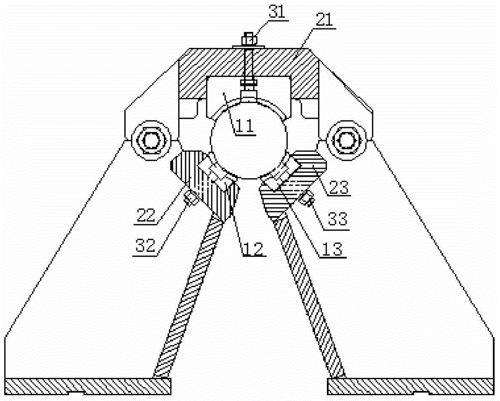 A pipe jacking machine fixed buckle tile