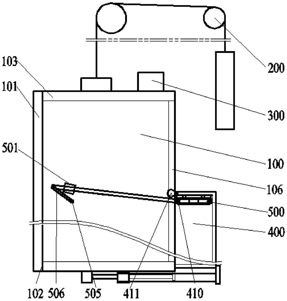 an elevator for storing and drying umbrellas