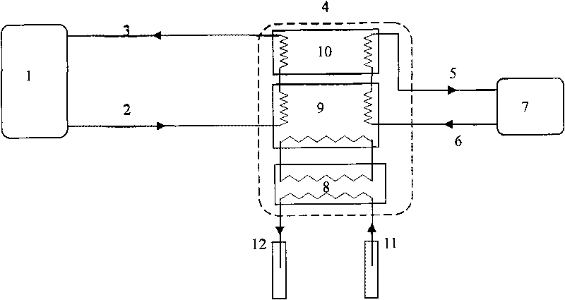 Geothermal-based central heating system using thermal-increasing heat supply machine unit and method thereof