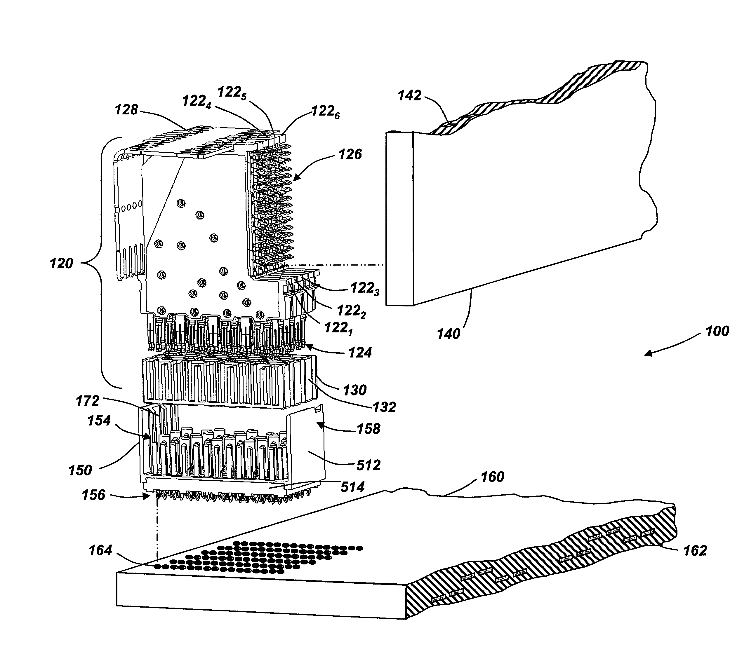 Differential electrical connector with improved skew control