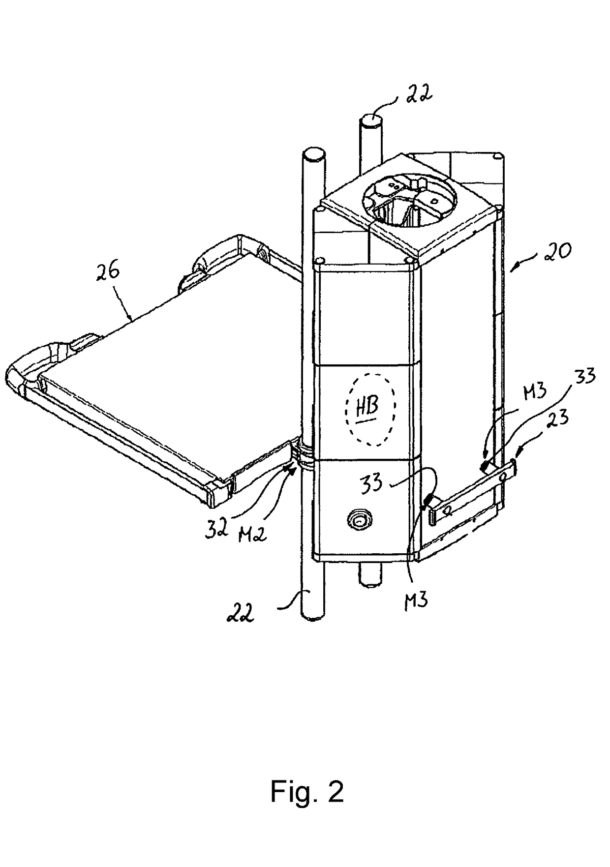 Stand device responsive to force or movement, control device, and method for positioning the stand device