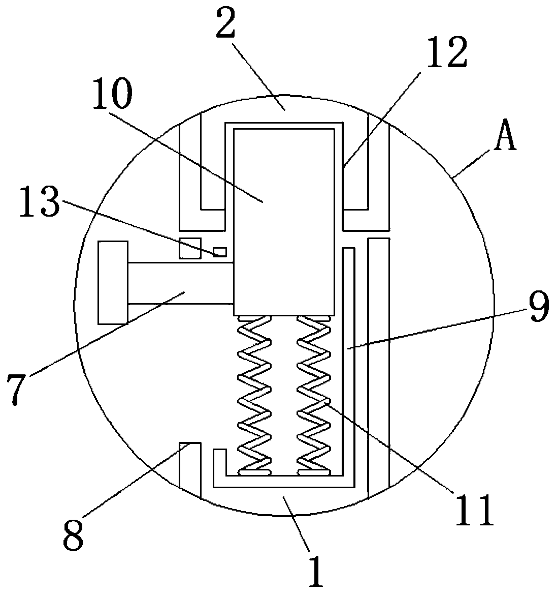 Wear-resistant synthesis tank for preparing polycarboxylic acid mother liquor