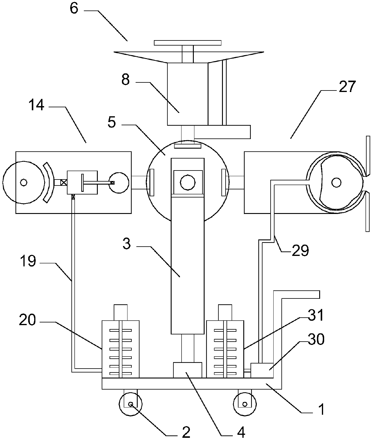 Efficient comprehensive wall treatment device