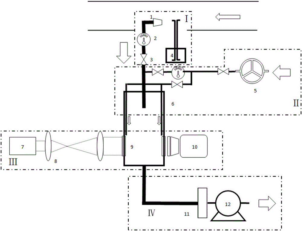 Pipeline powdered coal particle size measuring device and measuring method