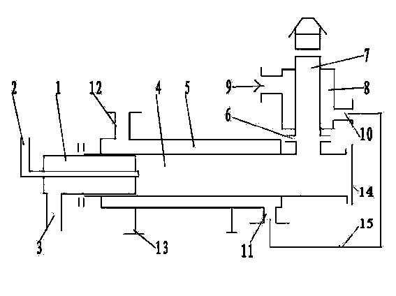 Device for combusting and heating crude oil by using oilfield casing associated gas