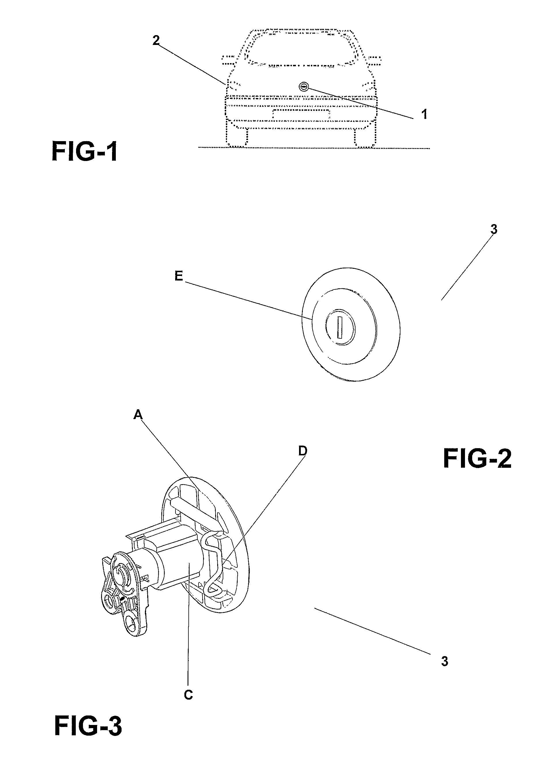 Constructive improvement to an anti-theft lock device applied to automobile trunks