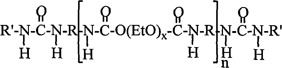 Poly(urethane-urea) associative thickener and preparation method and application thereof