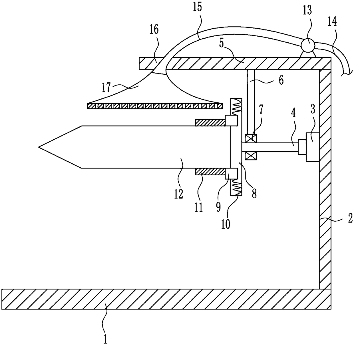 Drill bit cleaning device for oil exploitation