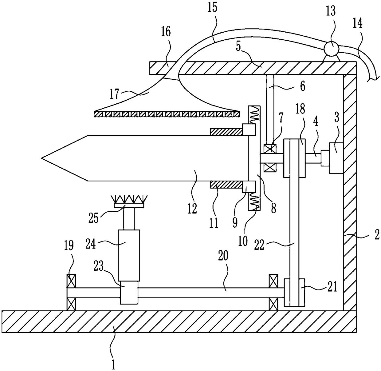 Drill bit cleaning device for oil exploitation