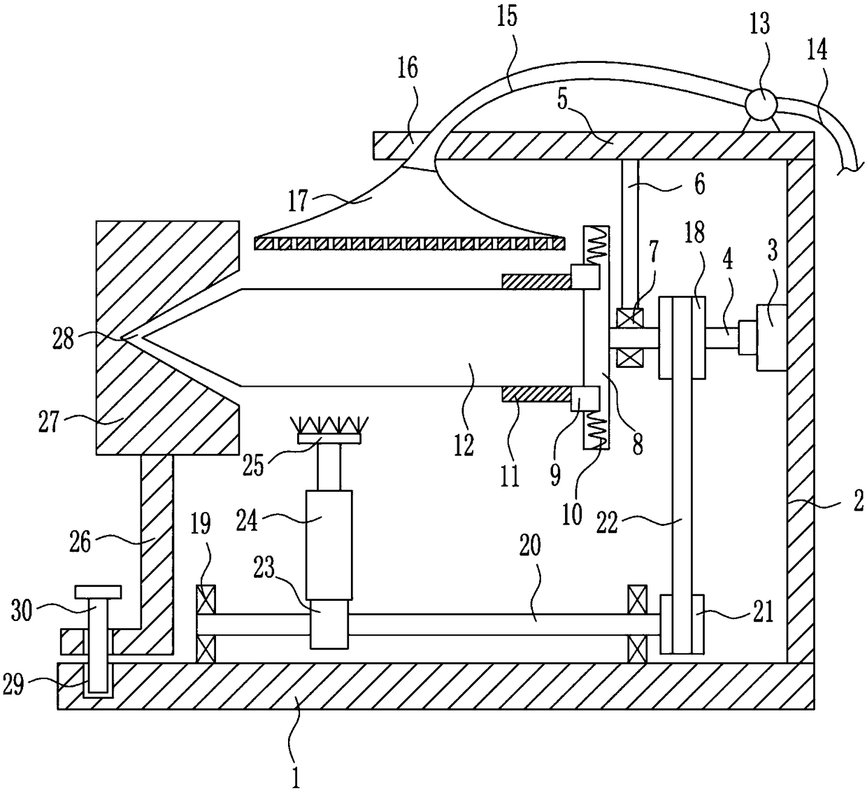 Drill bit cleaning device for oil exploitation