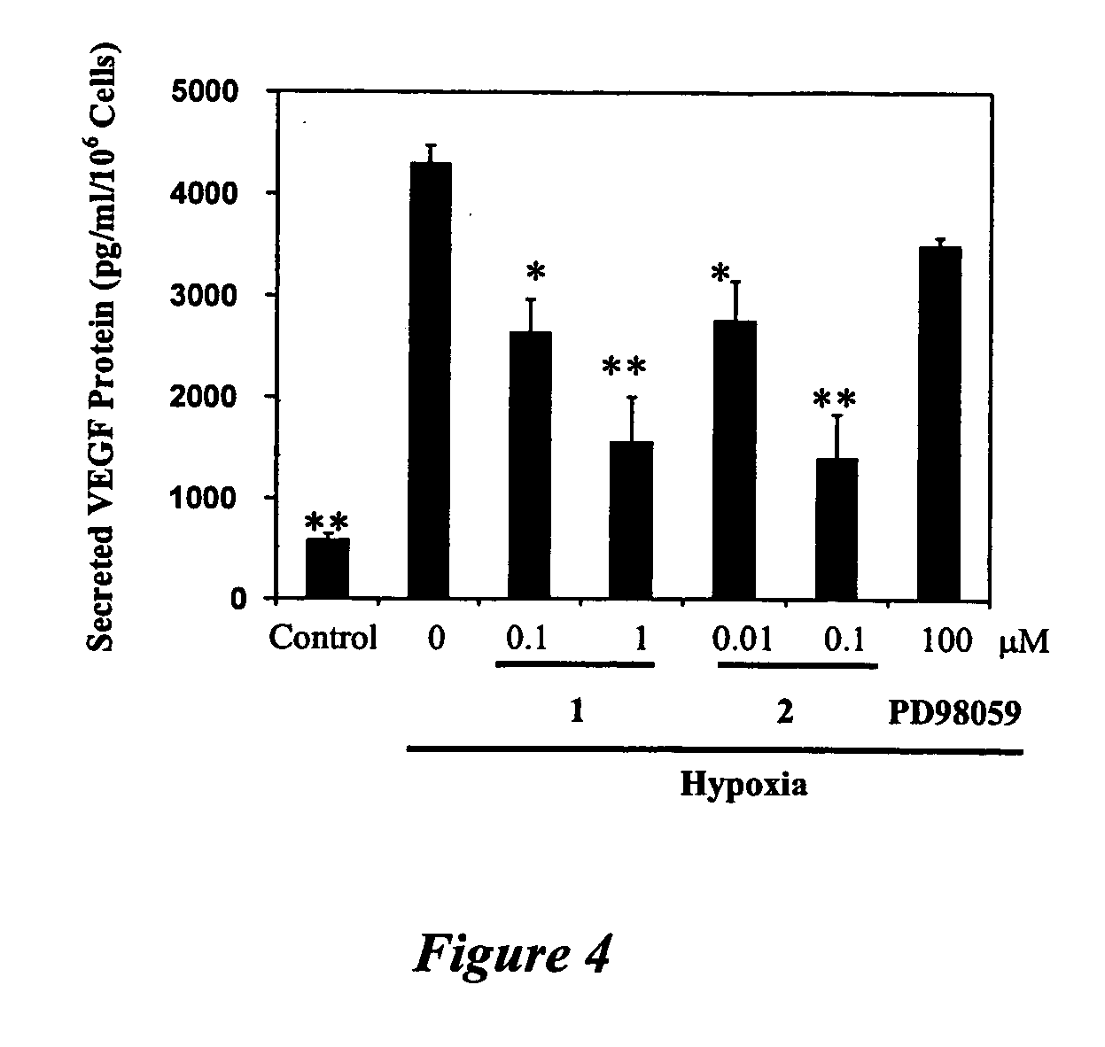 Saururus cernuus compounds that inhibit cellular responses to hypoxia