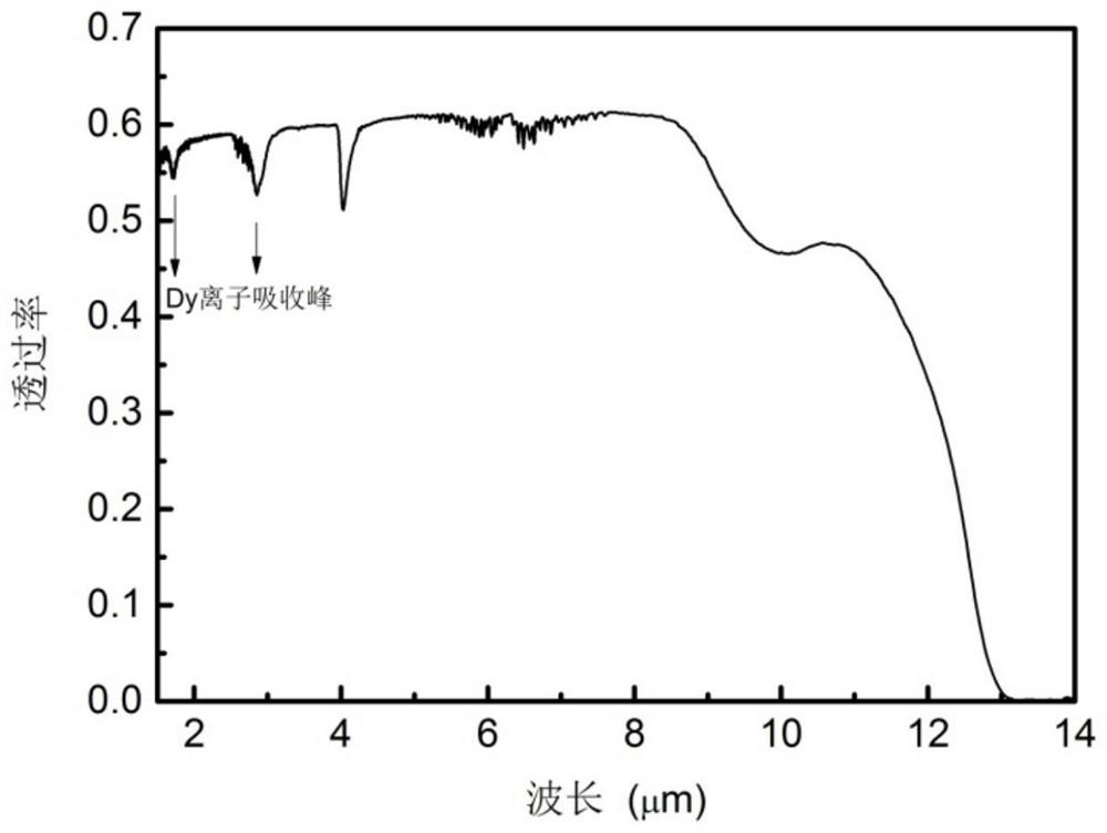 Rare earth ion doped chalcogenide gain glass and low-temperature synthesis preparation method thereof