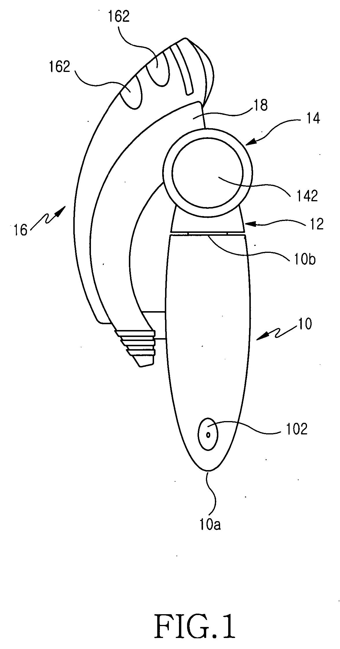 Ear wearable type wireless terminal