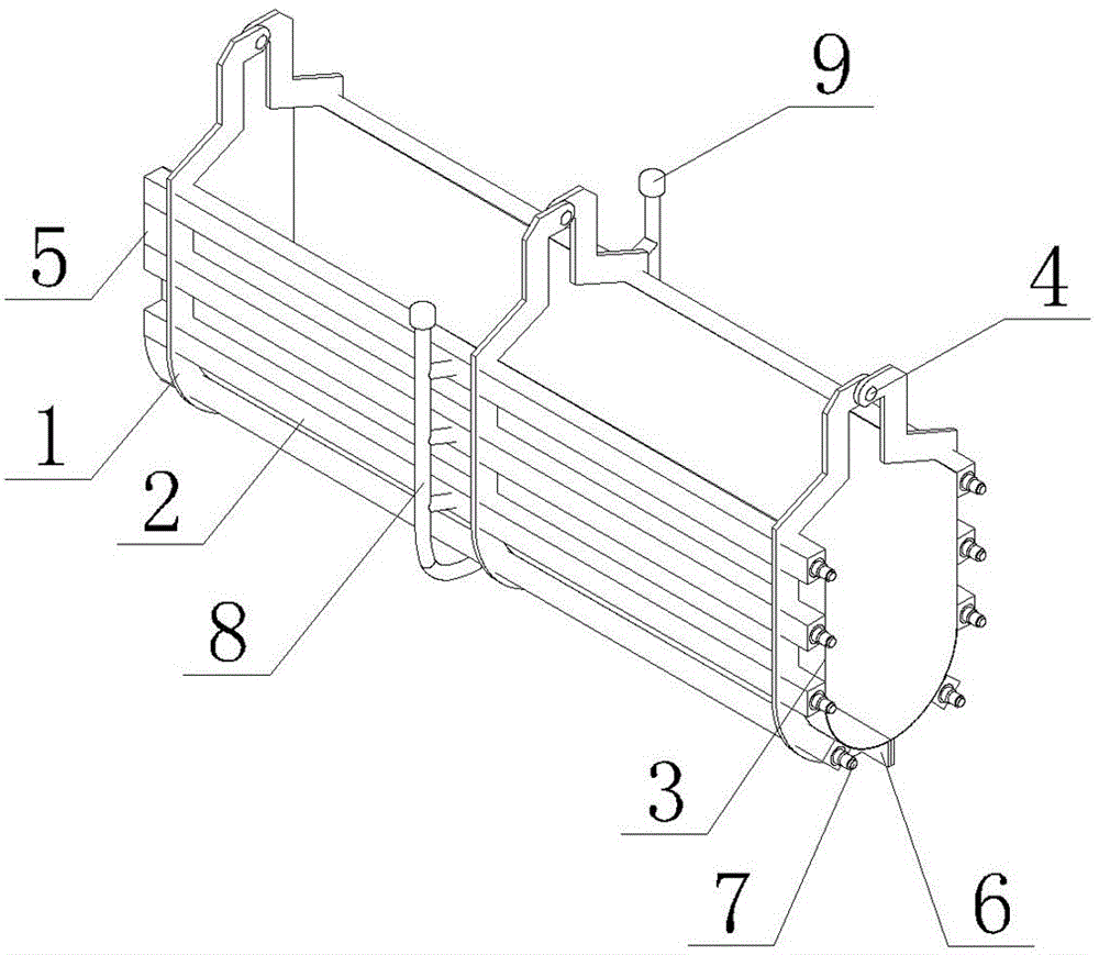 Insulation formwork for winter construction of heating furnace support beams