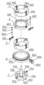 A split crushing device for food testing