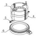 A split crushing device for food testing