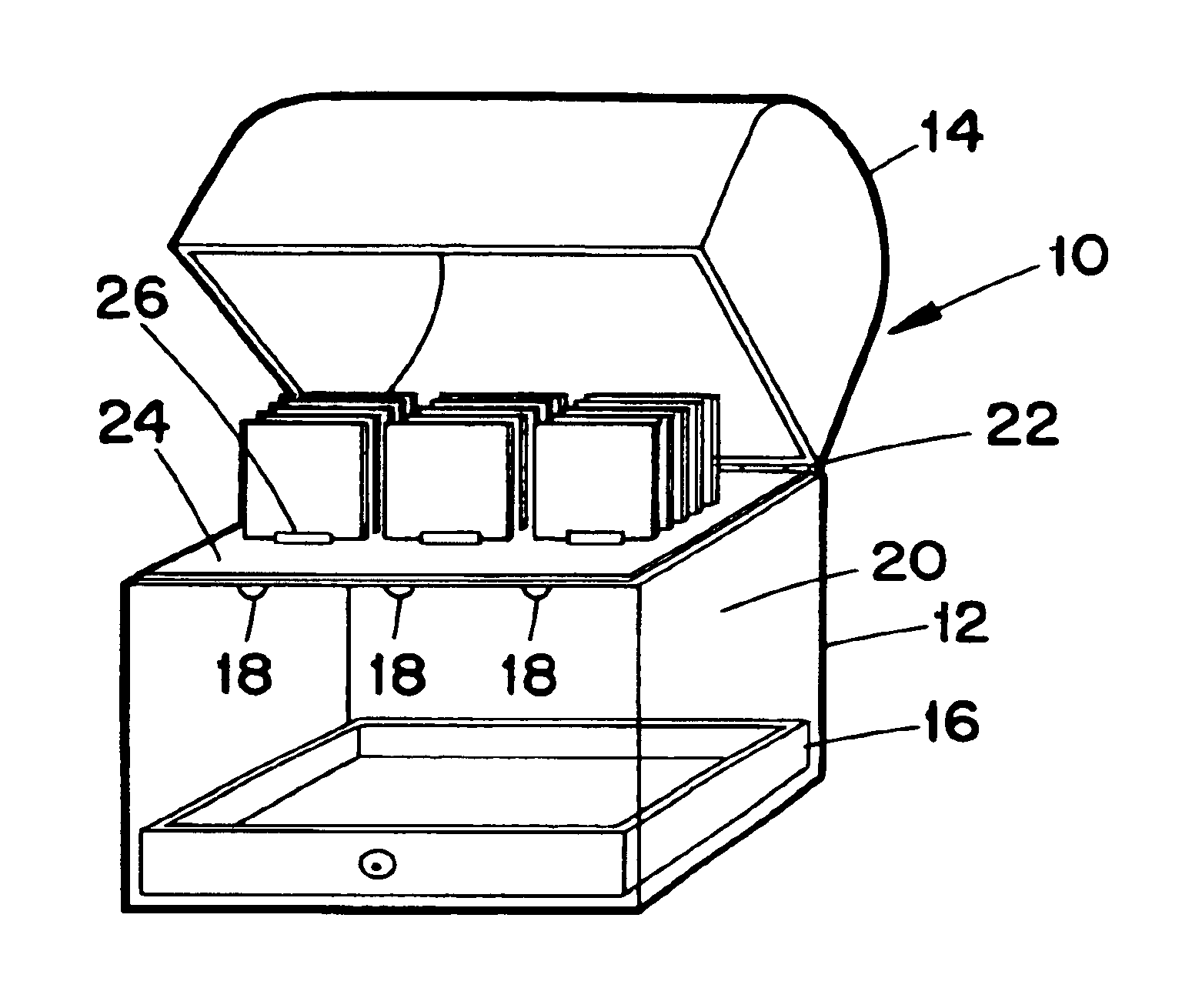 Multi-compartment storage device