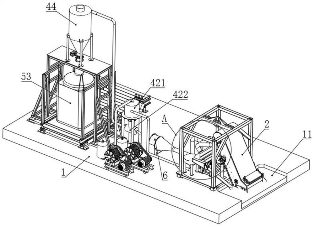 Automatic device for collecting, separating and packaging zinc ash and using method of automatic device