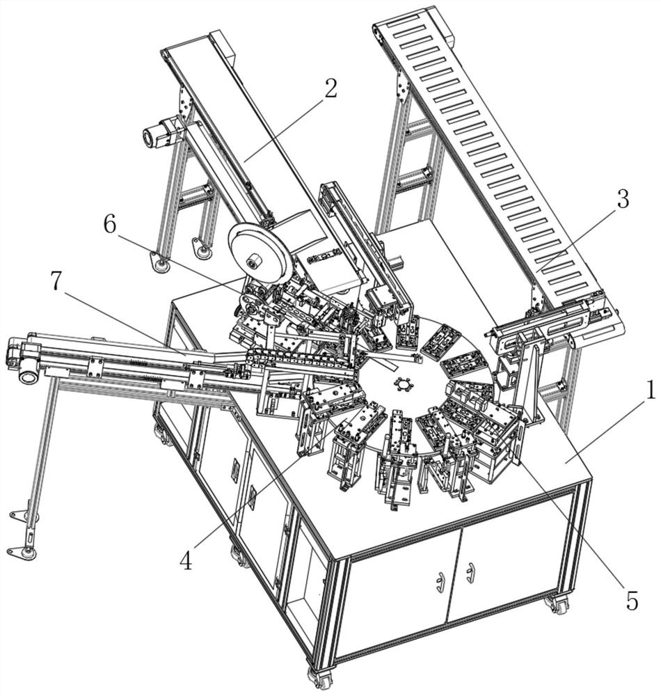 A self-feeding high-efficiency environmental protection paper bag pasting and pulling machine