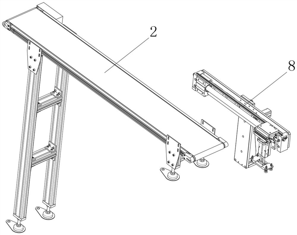 A self-feeding high-efficiency environmental protection paper bag pasting and pulling machine