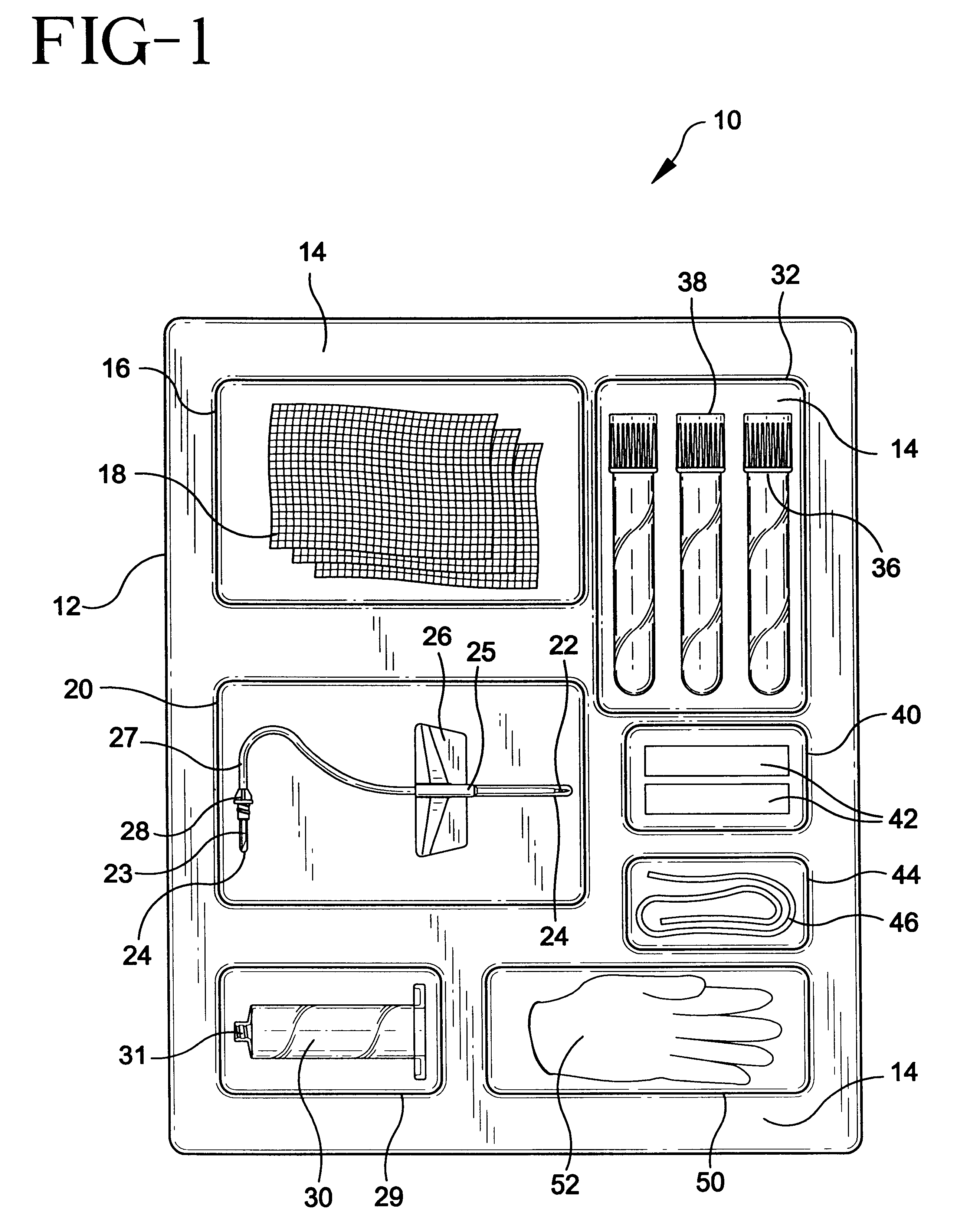 Kit for drawing a blood sample