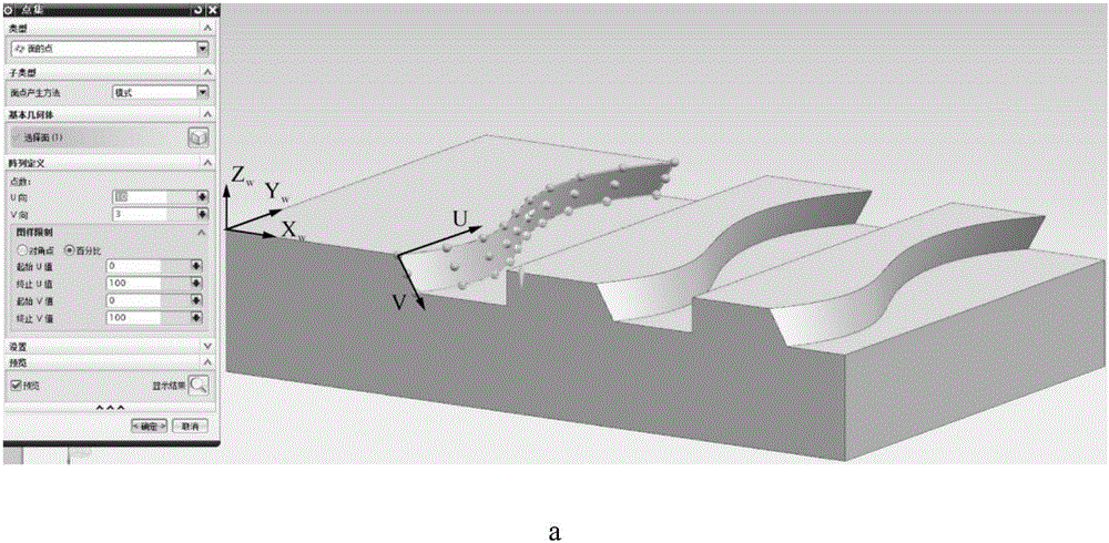 Complex surface on-machine test method of five-axis machining center