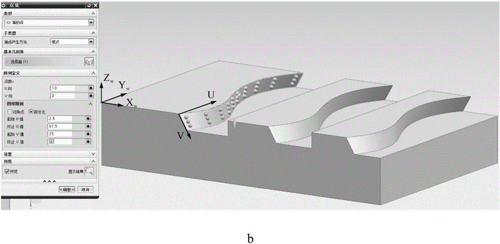 Complex surface on-machine test method of five-axis machining center