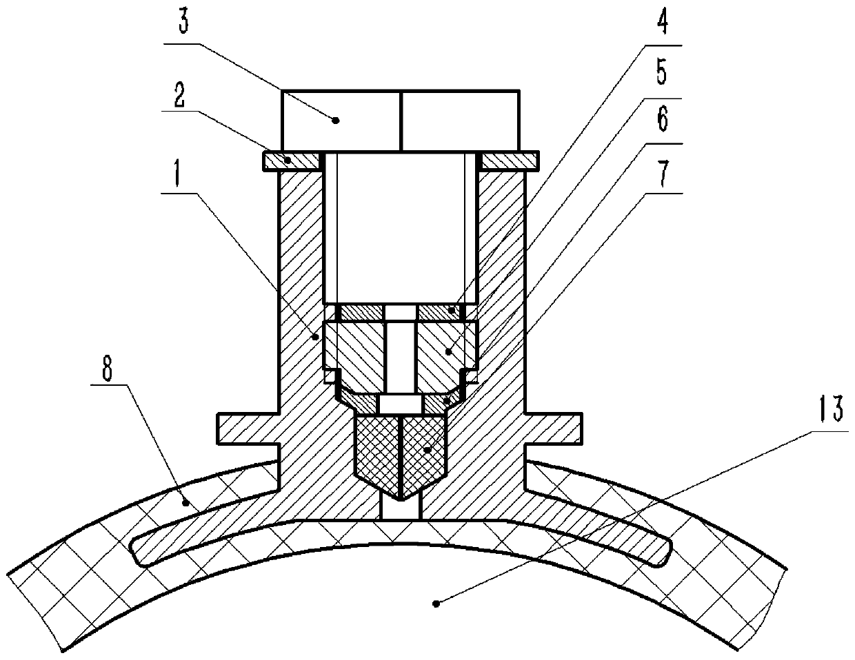 Inflatable and deflated double-layer sealing structure and gas spring